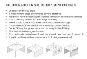 Where can I install my outdoor kitchen